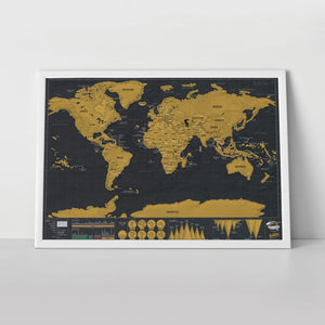 Scratch Map: Travel Deluxe Edition Poster