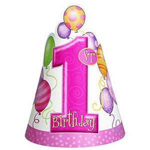 1st Birthday - Pink High Chair Kit