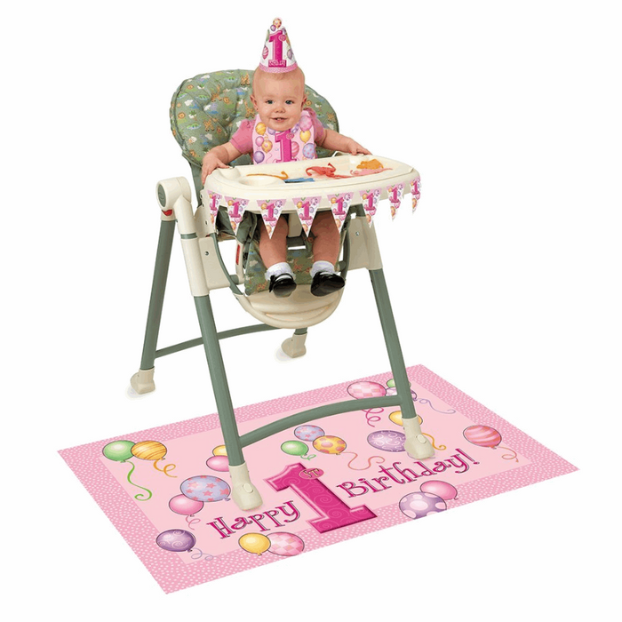 Pink Balloons "1st Birthday" Party - Pink High Chair Kit