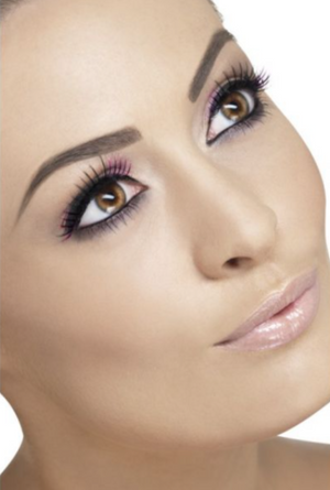 Party Eyelashes - Black & Purple with Purple Tips