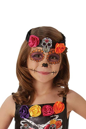 Sugar Skull Day Of The Dead Costume - (Child)