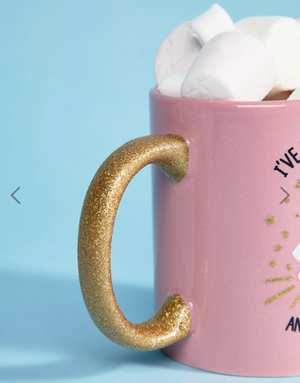 Unicorn Glitter Handle Mug