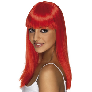Glamourama Wig - Neon Red (Adult)