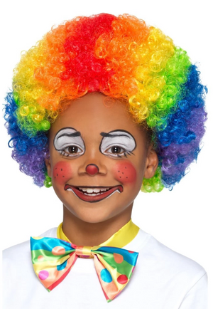 Clown Wig - Orange and Yellow Rainbow (Child)