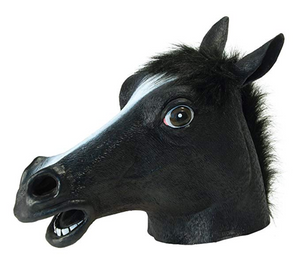 Horse Head Mask - Black
