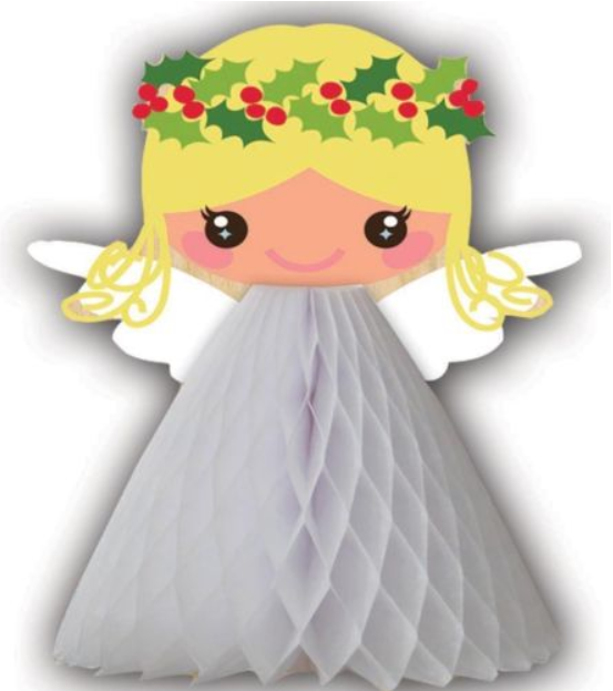 Table Centerpiece - Glitter Finish Christmas Angel