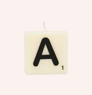 Letter A Candle