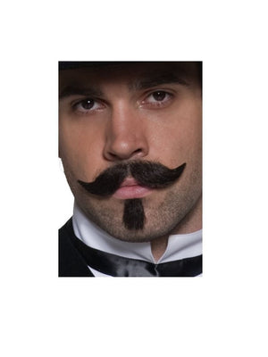 Authentic Western Gambler Moustache and Beard