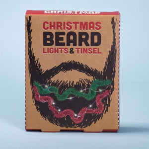 Christmas Beard Lights & Tinsel