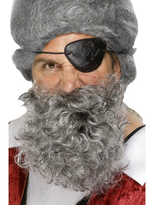 Deluxe Pirate Beard - Light Grey (Adult)