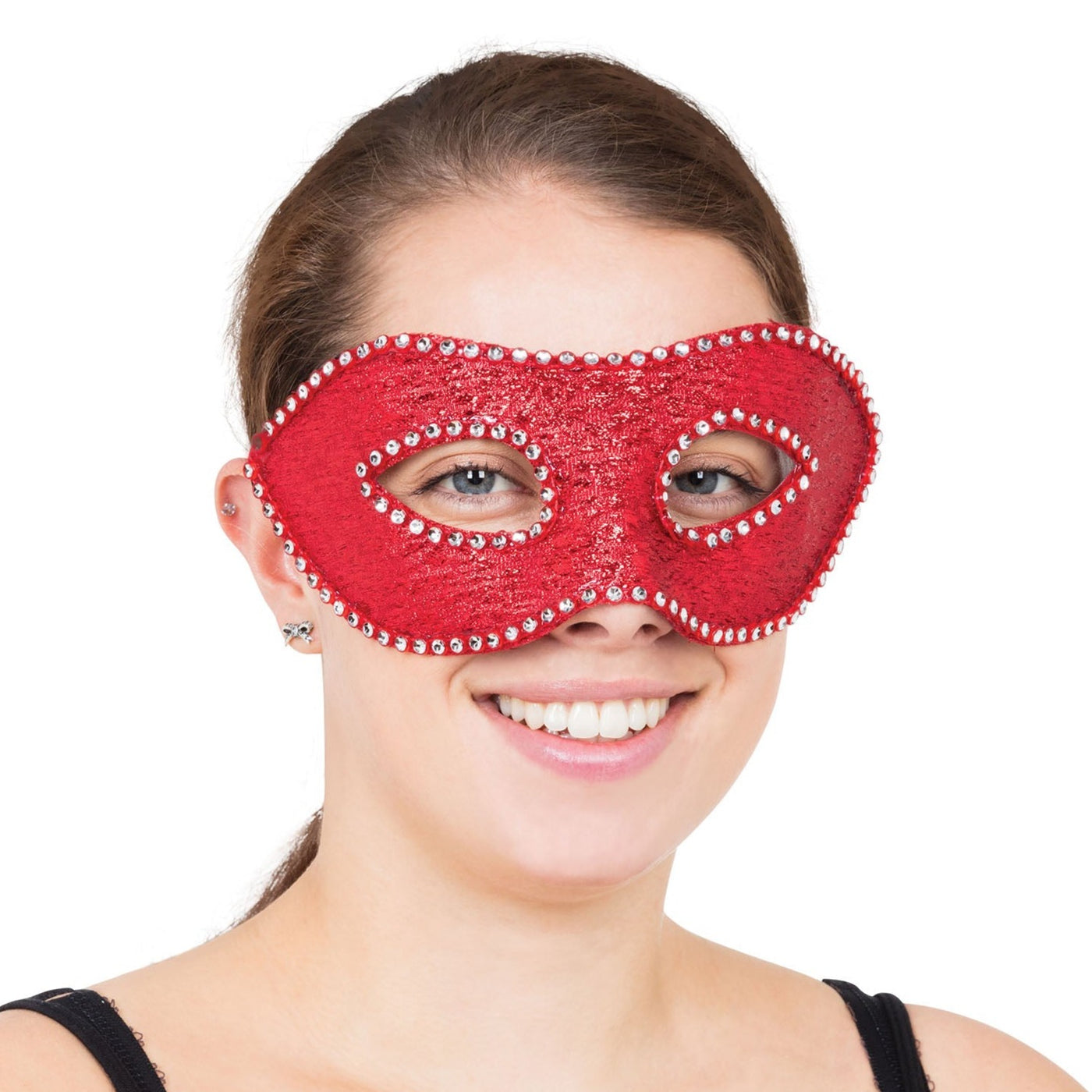 Diamante Edge Eye Mask - Red (Adult) – Posters Abu Dhabi