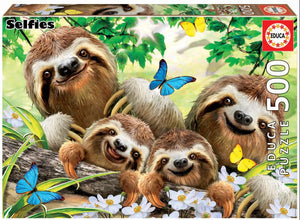 Sloth Family Selfie Jigsaw Puzzle (500 Piece Jigsaw Puzzle)