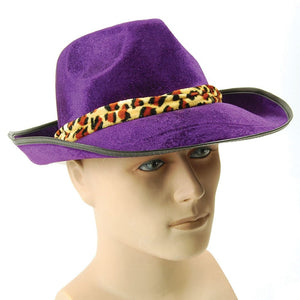 Fedora Velvet Hat - Purple (Adult)