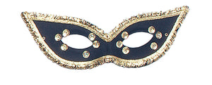 Fiesta Nera Domino Eye Mask- Black
