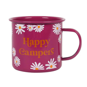 'Happy Campers' Daisy - Enamel Mug