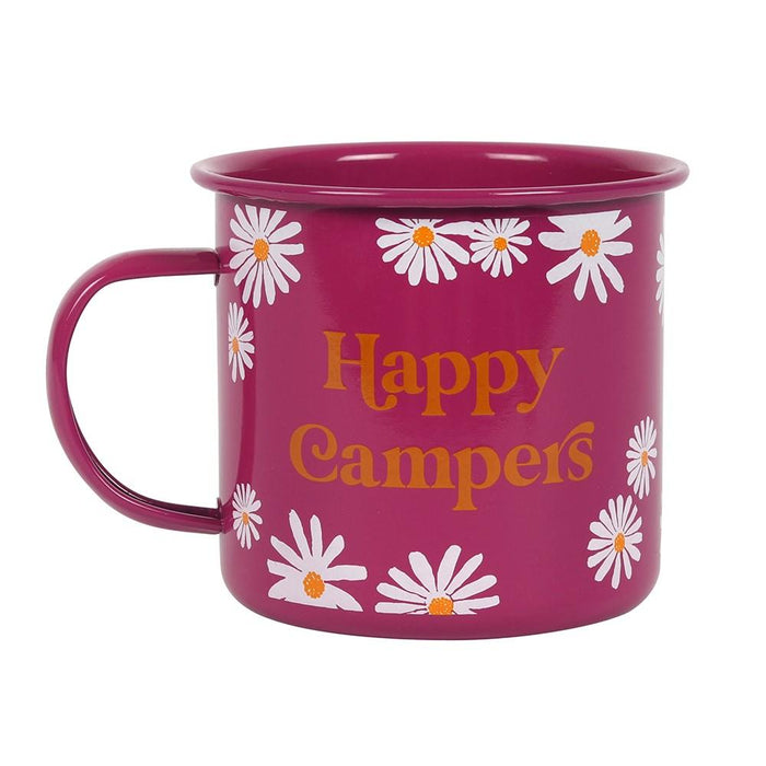'Happy Campers' Daisy - Enamel Mug