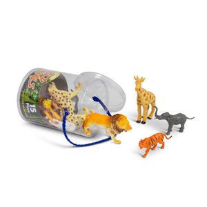 Assorted Wild Animals Tube - 15 pieces