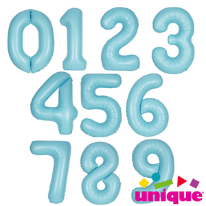 Matte Number Helium Foil Balloons - 34"