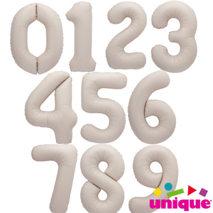 Matte Number Helium Foil Balloons - 34"