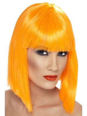 Glam Wig - Neon Orange (Adult)