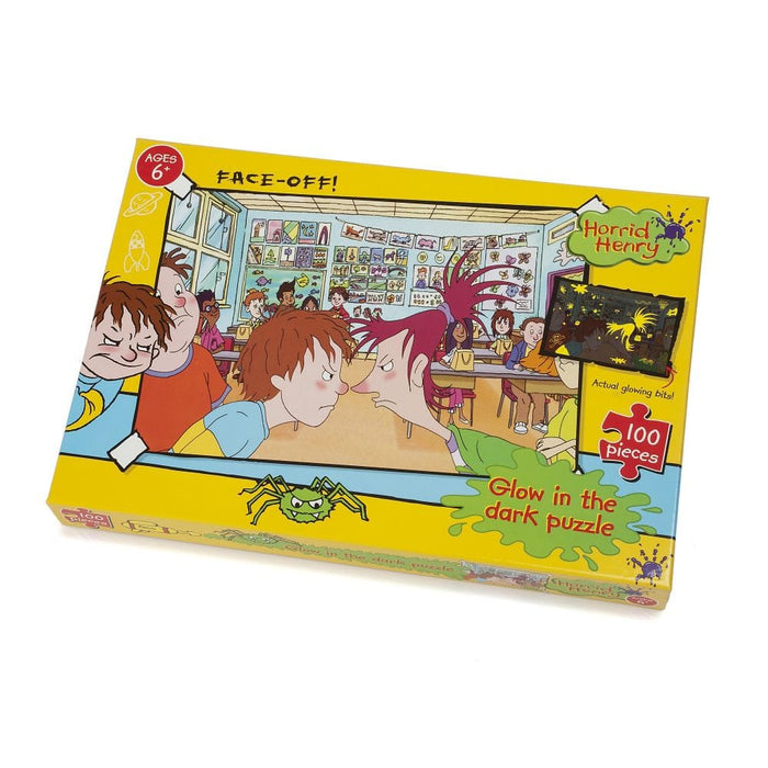 Horrid Henry 100 Piece Jigsaw Puzzle - Glow in the Dark Face Off