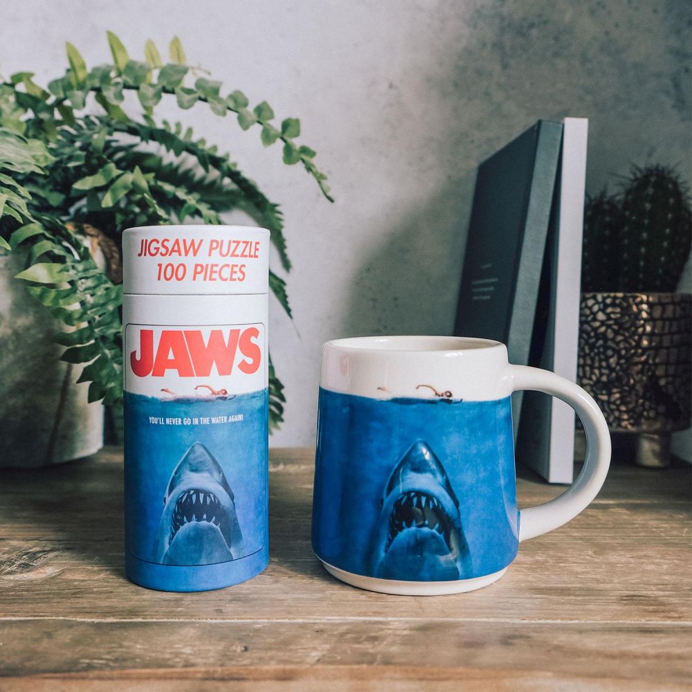 JAWS Shaped Mug & Jigsaw Puzzle Set