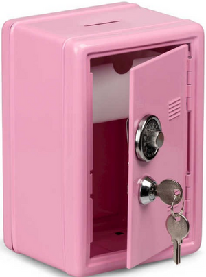 Metal Locker Bank - Pink