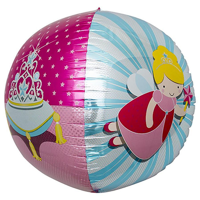 Princess Sphere Helium Foil Balloon - 17"
