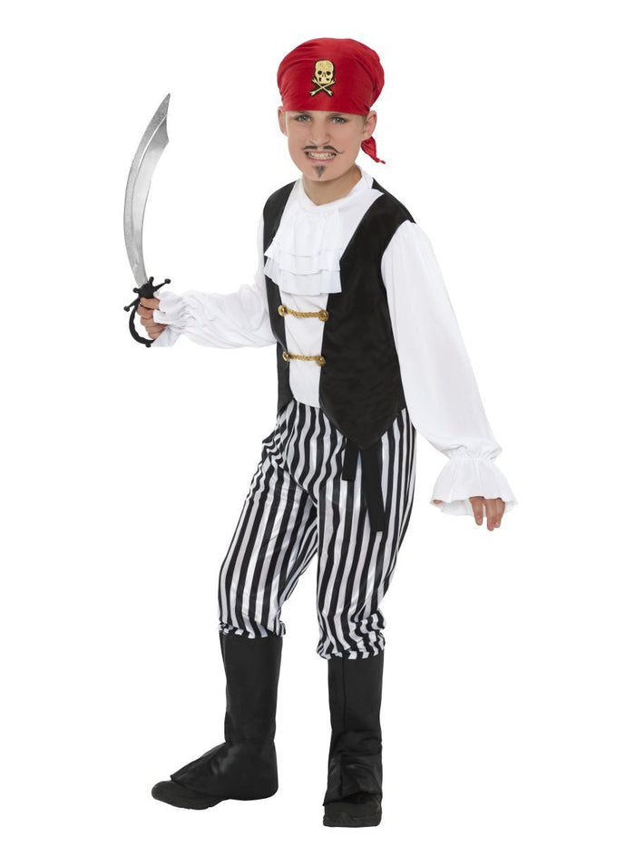Pirate (Black & White) Costume - (Child)