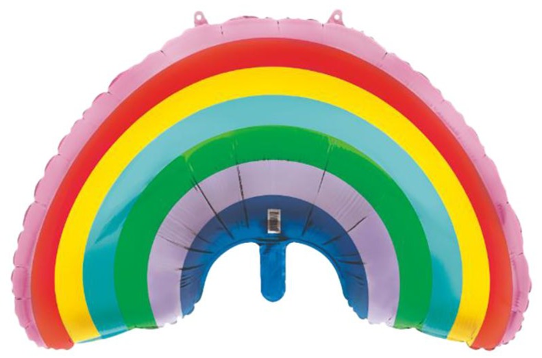 Giant Rainbow Helium Foil Balloon - 36"
