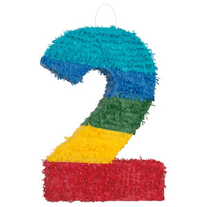 Piñata - Number "2" (Rainbow)