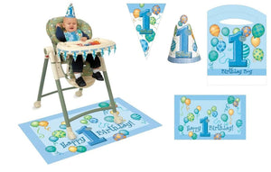 1st Birthday - Blue High Chair Kit