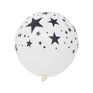 Light Up White with Stars Illoom Balloons - Pack of 5