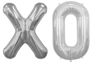 Silver Letter Helium Foil Balloon - 34"