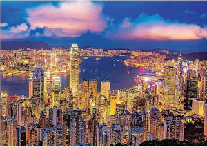 Hong Kong Skyline 1000 Piece Neon Jigsaw Puzzle