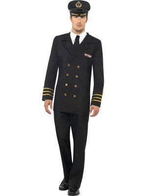 Navy Officer Costume, Men - (Adult)