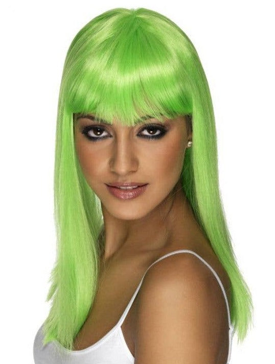 Glamourama Wig - Neon Green (Adult)