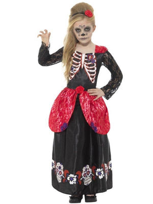 Deluxe Day Of The Dead Girl Costume - (Child)