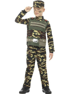 Camouflage Military Boy Costume - (Child)