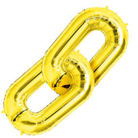 Deco Link:- Gold Helium Foil Balloon - 34"