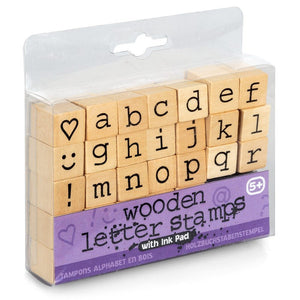Wooden Letter Stamp Set
