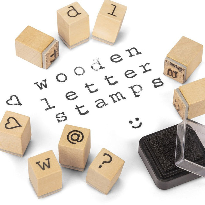Wooden Letter Stamp Set