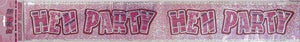 Glitz Pink "Hen Party" Banner