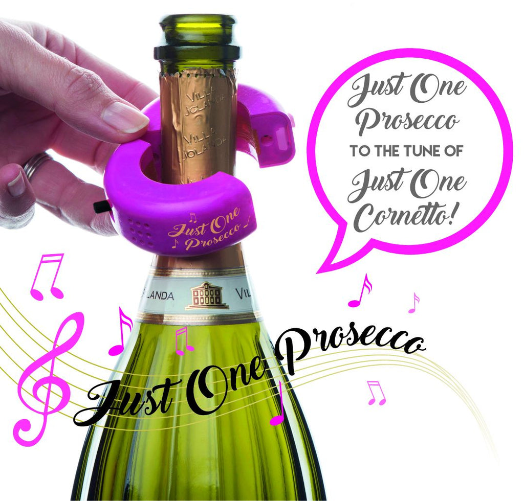 Musical Bottle Collar - "Just One Prosecco"